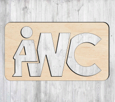 Laser Cut Wooden Wc Sign Creative Toilet Sign Free Vector File