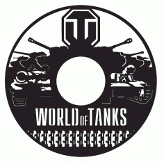 Laser Cut World Of Tanks Vinyl Wall Clock Templates Free Vector File