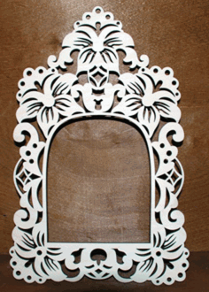 Layout Of Photo Frame Laser Cut For Laser Cut Free Vector File