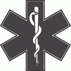 Life Cross Logo Free DXF File