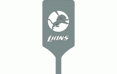 Lions Logo On Spatula Free DXF File