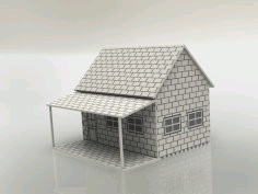 Little House 3mm Free DXF File