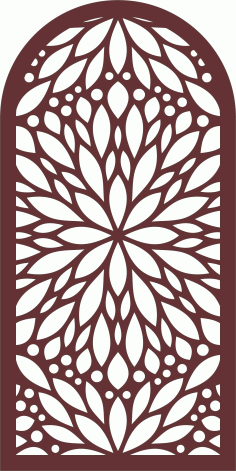 Living Room Decorative Screen Design For Laser Cutting Free DXF File