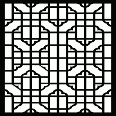 Living Room Seamless Floral Lattice Stencil Panel For Laser Cut Free Vector File