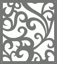 Living Room Seamless Screen Panel For Laser Cut Free Vector File