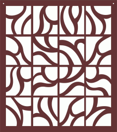 Living Room Seamless Screen Pattern For Laser Cut Free Vector File