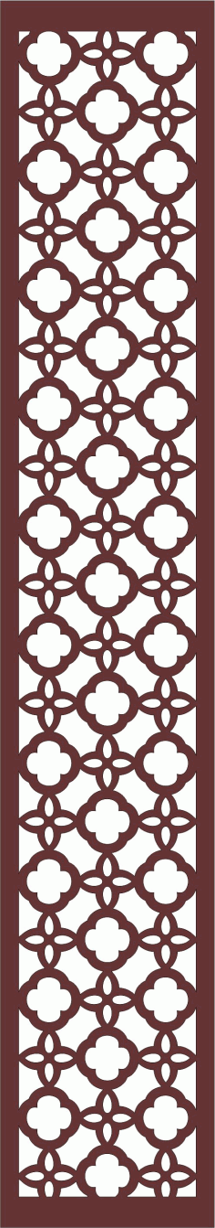 Living Room Seamless Separator Screen Panel For Laser Cut Free Vector File