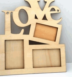 Love Photo Frames For Laser Cut Cnc Free Vector File