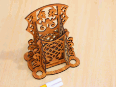 Luxury Pen Holder Laser Cut Free DXF File, Free Vectors File