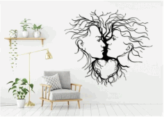 Man With Woman Love Wall Decor Free Vector File