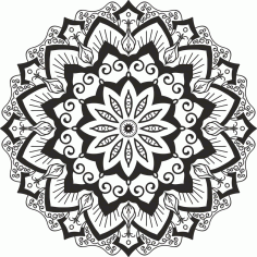 Mandala Cut Design Ornament Free Vector File
