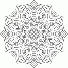 Mandala Des Geometrical Ornament Free Vector File