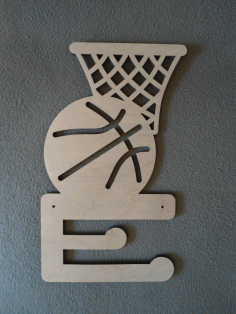 Medal Hanger For Basketball Players Plywood 6 8mm For Laser Cut Free Vector File
