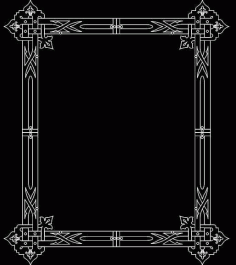 Mirror Frame 0472 Free DXF File