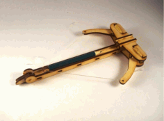 Model Of A Small Toy Crossbow For Laser Cutting Free Vector File