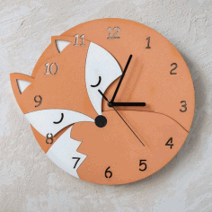 Modern Contemporary Wall Clock For Laser Cut Free Vector File, Free Vectors File