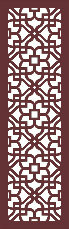 Modern Privacy Partition Panel Lattice Room Divider For Laser Cut Free Vector File