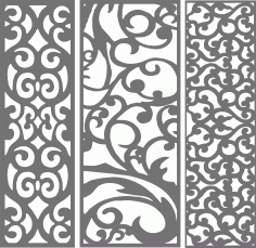 Modern Privacy Partition Panels Lattice Room Divider Seamless Designs For Laser Cut Free Vector File