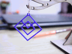 Modern Square Drop Earrings Laser Cut Free DXF File