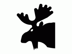 Moose 3d Head Free DXF File