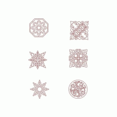 Moroccan Seamless Patterns Free DXF File