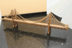 Olden Gate Bridge Cnc Plans For Laser Cut Free Vector File