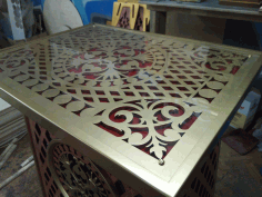 Openwork Table Free DXF File