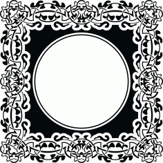 Ornament Floral Stencil Pattern Design For Laser Cutting Free Vector File
