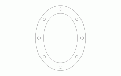 Oval Pattern Free DXF File