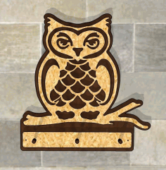 Owl Hanger For Laser Cut Free Vector File