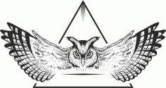 Owl Vector Design For Laser Cut Free Vector File