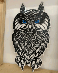 Owls Panel Wall Decor For Laser Cutting Free Vector File