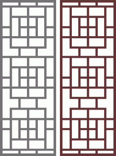 Panel Jali Room Divider Patterns Free DXF File