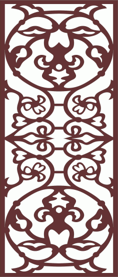 Panel Room Divider Seamless For Laser Cut Free Vector File