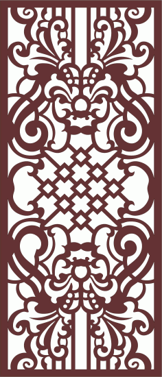 Panel Screen Room Divider Pattern For Laser Cut Free Vector File