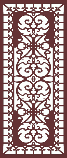 Panel Screen Room Divider Seamless Design Pattern For Laser Cut Free Vector File
