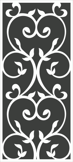 Panels Floral Lattice Stencil Room Divider Patterns Free DXF File