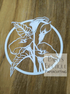Panno Lilii For Laser Cutting Free Vector File