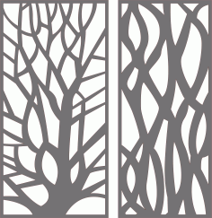 Partition Indoor Panel Screen Room Divider Seamless Design Patterns Cnc Laser Cutting Free DXF File