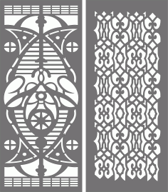 Partition Indoor Panel Screen Room Dividers For Laser Cut Free Vector File