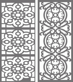 Partition Indoor Panels Room Divider Seamless Patterns For Laser Cut Free Vector File, Free Vectors File