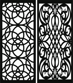 Partition Indoor Panels Screen Room Divider Seamless Designs For Laser Cut Free Vector File