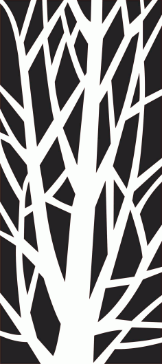 Partition Screen Tree Branches Shaped For Laser Cut Free Vector File, Free Vectors File