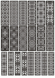Pattern Panel Templates Free Vector File