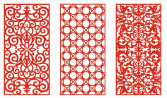 Pattern Screen Panel 1552 Free Vector File