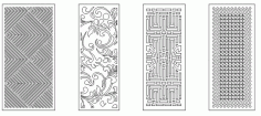 Pattern Screen Panel 1554 Free Vector File