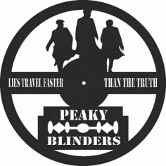 Peaky Blinders Clock Free DXF File