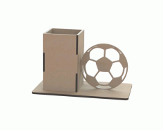 Pencil Holder With Ball Drawing For Laser Cut Free Vector File
