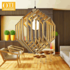 Pendant Hang Lamp Plywood For Laser Cutting Free Vector File