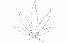 Plant Leaf Free DXF File